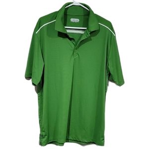 Men's green workout polo top in Medium. NWOT.